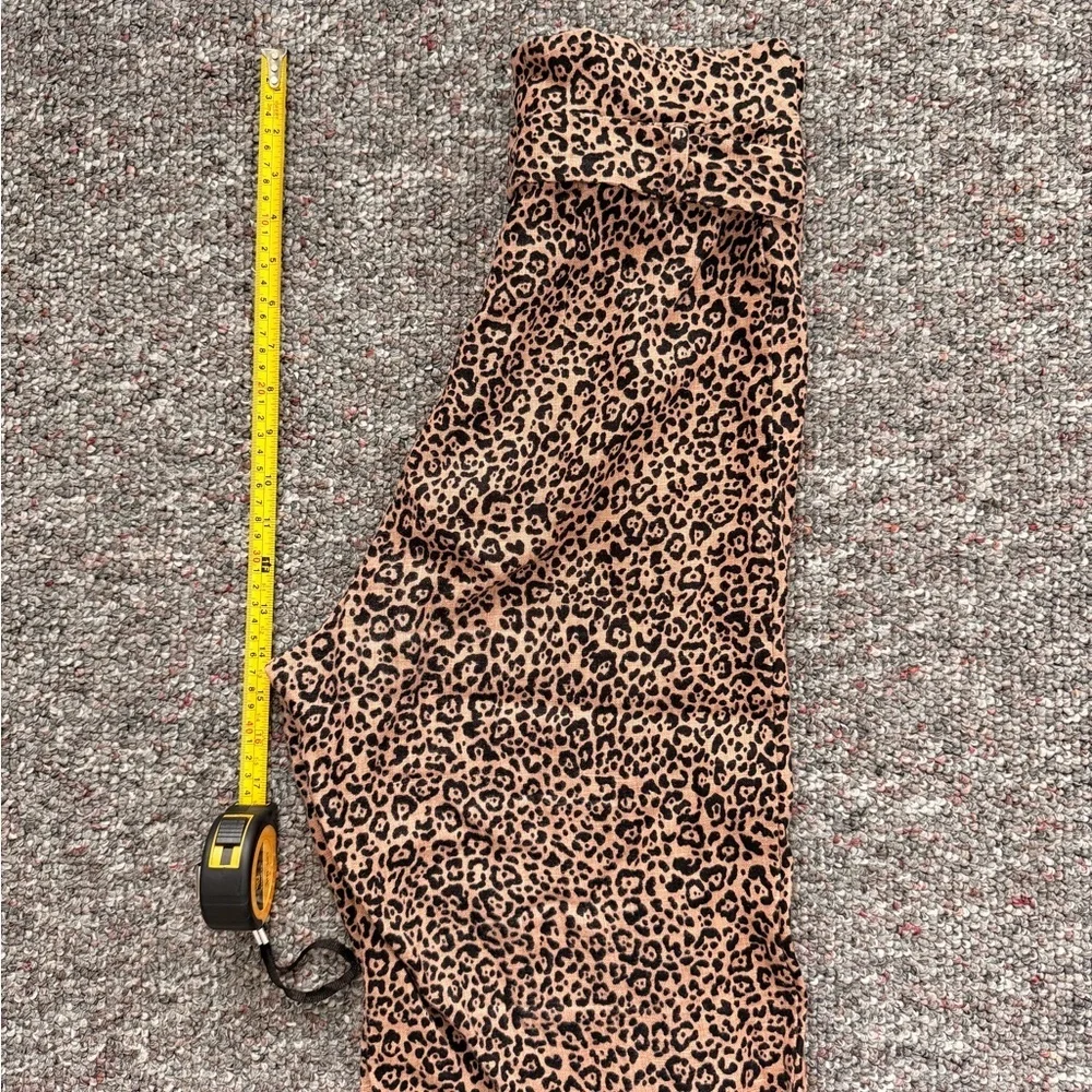Reformation Jackie 100% Linen Leopard Print Wide-Leg Pants high waist wide leg 2
